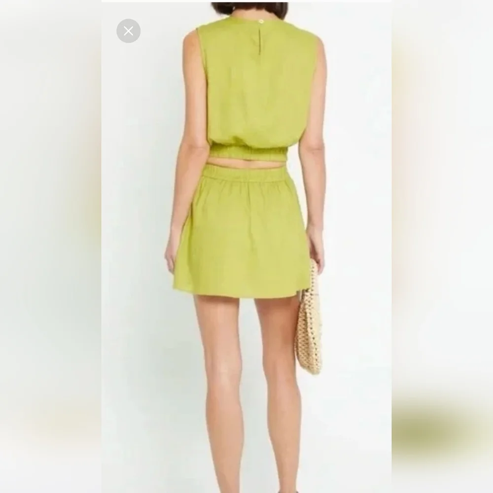 Kourt Linen Skort Medium Green